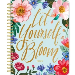 2025 BrownTrout Bonnie Marcus 6" x 7.75" Weekly Desk Planner, Paper Cover, Multicolored (9781975479435)