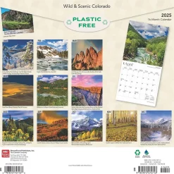 2025 BrownTrout Colorado Wild & Scenic 12" x 24" Monthly Square Wall Calendar (9781975474713)