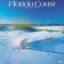 2025 BrownTrout Florida Coast 12" x 12" Monthly Wall Calendar (9781975474799)