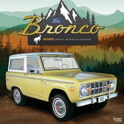 2025 BrownTrout Ford Bronco 12" x 12" Monthly Square Wall Calendar (9781975482978)