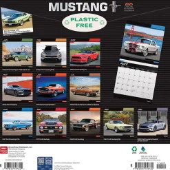 2025 BrownTrout Ford Mustang 12" x 12" Monthly Wall Calendar (9781975479732)