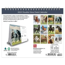 2025 BrownTrout Horse Lovers 7.5" x 6" Monthly Desk Calendar (9781975478476)