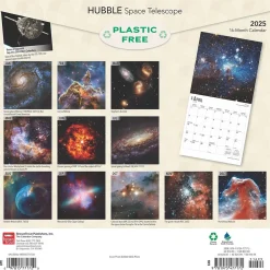 2025 BrownTrout Hubble Space Telescope 12" x 12" Monthly Wall Calendar (9781975477172)