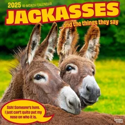 2025 BrownTrout Jackasses 12" x 12" Monthly Wall Calendar (9781975477240)