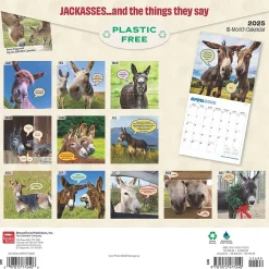 2025 BrownTrout Jackasses 12" x 12" Monthly Wall Calendar (9781975477240)