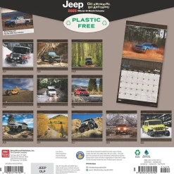 2025 BrownTrout Jeep 12" x 12" Monthly Wall Calendar (9781975479794)