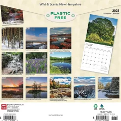 2025 BrownTrout New Hampshire Wild & Scenic 12" x 12" Monthly Wall Calendar (9781975475383)