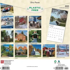 2025 BrownTrout Ohio Places 12" x 12" Monthly Wall Calendar (9781975475475)