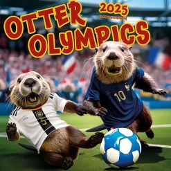 2025 BrownTrout Otter Olympics 12" x 12" Monthly Wall Calendar (9781975482961)