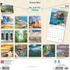 2025 BrownTrout Puerto Rico 12" x 12" Monthly Wall Calendar (9781975475581)