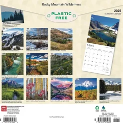 2025 BrownTrout Rocky Mountain Wilderness 12" x 12" Monthly Wall Calendar (9781975475628)