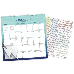 2025 BrownTrout Seaside Currents 12" x 12" Monthly Square Wire-O Wall Calendar (9781975478506)