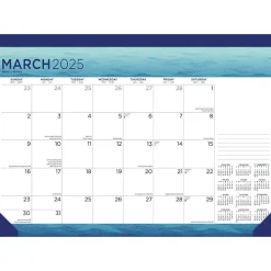 2025 BrownTrout Seaside Currents 17" x 12" Monthly Desk Pad Calendar (9781975481285)