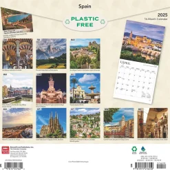 2025 BrownTrout Spain 12" x 12" Monthly Square Wall Calendar (9781975476250)