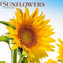 2025 BrownTrout Sunflowers 12" x 12" Monthly Square Wall Calendar (9781975477837)