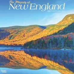 2025 BrownTrout The Majesty of New England 12" x 12" Monthly Square Wall Calendar (9781975475178)