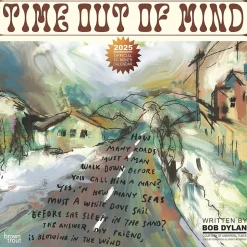 2025 BrownTrout Time Out of Mind Lyrics Written by Bob Dylan 12" x 12" Monthly Square Wall Calendar (9781975483227)