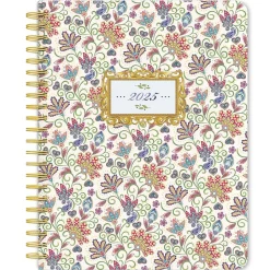 2025 BrownTrout Tuscan Delight 6" x 7.75" Weekly Desk Planner, Paper Cover, Multicolored (9781975480615)