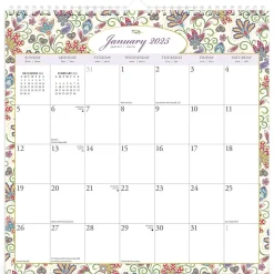 2025 BrownTrout Tuscan Delight 12" x 12" Monthly Wire-O Wall Calendar (9781975478513)