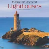 2025 BrownTrout World's Greatest Lighthouses 12" x 24" Monthly Square Wall Calendar, (9781975475970)