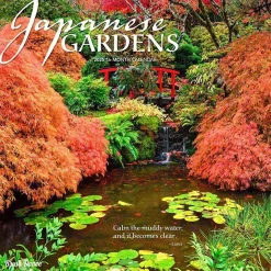 2025 Brush Dance Japanese Gardens 12" x 12" Monthly Wall Calendar (9781975478582)