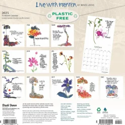 2025 Brush Dance Live with Intention 12" x 12" Monthly Square Wall Calendar (9781975480011)