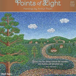 2025 Brush Dance Points of Light 12" x 24" Monthly Square Wall Calendar, (9781975481230)