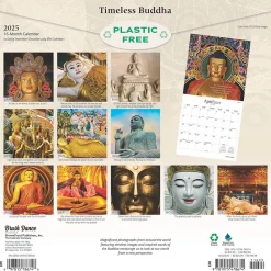 2025 Brush Dance Timeless Buddha 12" x 12" Monthly Wall Calendar (9781975478674)