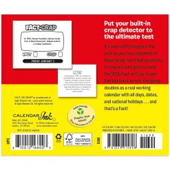 2025 Cal Ink Fact or Crap 6" x 5" Day-to-Day Desktop Box Calendar (9781645915898)