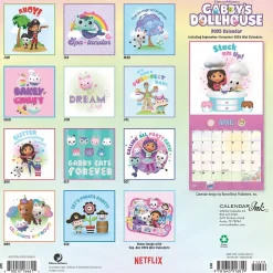 2025 Cal Ink Gabby's Dollhouse12" x 12" Monthly Wall Calendar (9781645916819)