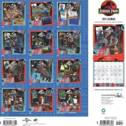 2025 Cal Ink Jurassic Park 12" x 12" Monthly Wall Calendar (9781645916826)