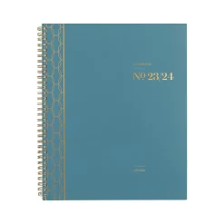 2023-2024 Cambridge WorkStyle Balance 8.5" x 11" Academic Weekly & Monthly Planner, Teal/Gold (1606-905A-12-24)