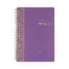 2024-2025 Cambridge WorkStyle Balance 5.5" x 8.5" Academic Weekly & Monthly Planner, Poly Cover, Purple Swirl