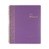 2024-2025 Cambridge WorkStyle Balance Purple Swirl 8.5" x 11" Academic Weekly & Monthly Planner, Poly Cover, Purple/Gold