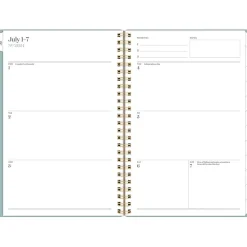 2024-2025 Cambridge WorkStyle Classic 5.5" x 8.5" Academic Weekly & Monthly Planner, Plastic Cover, Mellow Frost