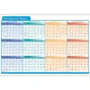 2025 ComplyRight Quarterly Planner 36" x 24" Yearly Dry Erase Wall Calendar, Red/Blue/Orange (J0061)