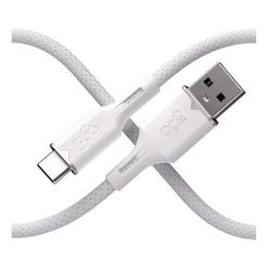 360 Electrical Fluid USB-C to USB-A Charging Cable, 5 ft., Powder (3E0792-PDW8NA)