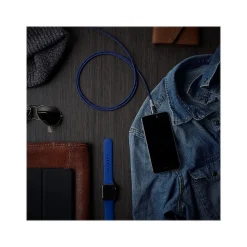 360 Electrical Habitat 8' USB A Male/Lightning 8-Pin Male, Navy (360651-NV)