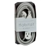360 Electrical Habitat Braided 8' Extension Cord, 3-Outlet, Multicolor (360426)