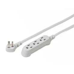 360 Electrical Habitat Modern Collection 15' Extension Cord, 3-Outlet, Titanium (360429-TI-8ES)