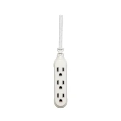 360 Electrical Habitat Modern Collection 15' Extension Cord, 3-Outlet, Titanium (360429-TI-8ES)
