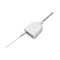 360 Electrical Harmony Collection Habitat+4.8A USB Extension for Most Smartphones, Gray (360623)