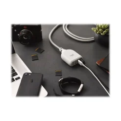 360 Electrical Harmony Collection Habitat+4.8A USB Extension for Most Smartphones, Gray (360623)