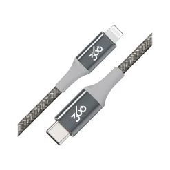 360 Electrical Lightning USB Cable for iPhone/iPad/iPod Touch, Charcoal (360704-CH)