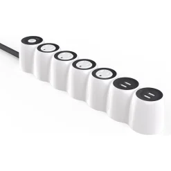 360 Electrical Powercurve 4-Outlet 4-USB Port Surge Protector, 5', White (3E0778-WVG4NA)