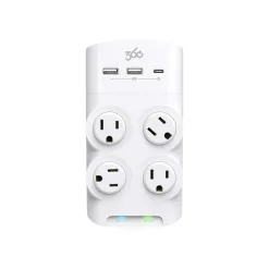 360 Electrical Revolve45 4-Outlet 3-USB Port Surge Protector, White (3E0771-WHT6NA)