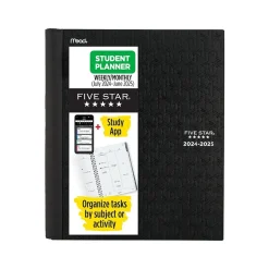 2024-2025 Five Star Advance 8.5" x 11" Academic Weekly & Monthly Planner, Poly Cover, Assorted Colors (CAW659-00-25)
