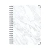 2024-2025 Global Printed Products Marble 8.5" x 11" Academic Weekly & Monthly Planner, Paper Cover, Gray/White