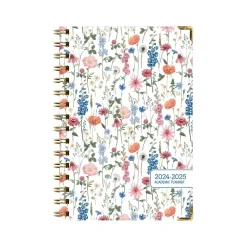 2024-2025 Global Printed Products Botanical 5.5" x 8" Academic Weekly & Monthly Planner, Paper Cover, Multicolor (AY24-30-S)