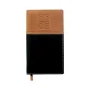2025 Global Printed Products 3.5" x 6" Weekly & Monthly Planner, Faux Leather Cover, Black/Brown (SPLS25-BRN36)